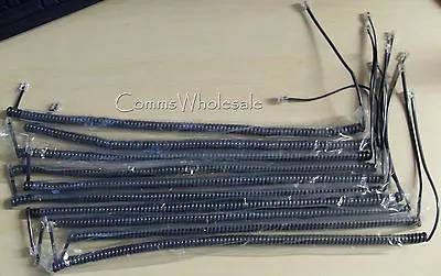 £14.95 • Buy Charcoal Grey BT Versatility V8 V16 BT Inspiration Handset Curly Cord Cable X 10