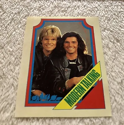 MODERN TALKING 1986 POP STICKER Swedish Music Magazine Okej Vintage Poster 1980s • $5