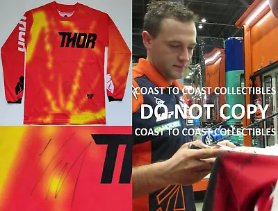 Cooper Webb Supercross Motocross Signed Thor Jersey COA Exact Proof Autographed. • $349.99