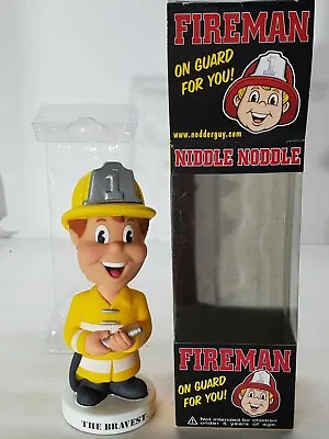 Niddle Noodle The Bravest Fireman 2002 Wacky Wobblers Funko Bobblehead RARE NIB • $14.99