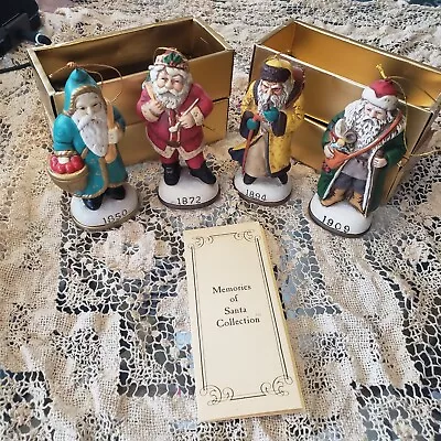 4  Memories Of Santa Collection Claus Ornaments 1850  1872  1894  1909 Christmas • $25