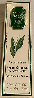 YARDLEY Lily Of The Valley Cologne/Eau De Cologne Women Spray 1 Oz. RARE Vintage • $15.97