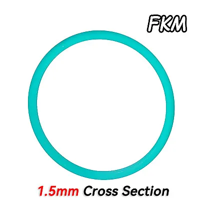 Metric FKM Rubber O Rings Seals Washer 1.5mm Cross Section Ø 4-76 Mm OD Gasket • $2.19