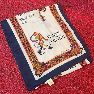 IRISH CELTIC ILLUSTRATED BOOK OF KELLS WOMENS 52  X 12  POLYESTER SCARF • $20