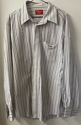 RM Williams Striped Long Sleeve Button Up Shirt Size 2XL • $26