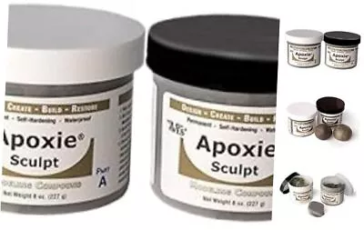  Apoxie Sculpt - 2 Part Modeling Compound (A & B) - 1 Pound Silver Grey  • $54.66