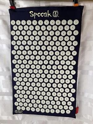 Blue Spoonk Acupressure Massage Mat Pain Relief Deep Relaxation Sleep Quality • $22