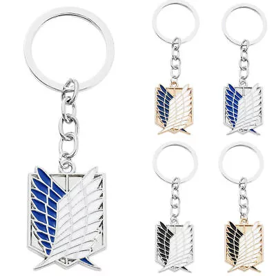 Anime Attack On Titan Wings Of Freedom Keychain Keyrings Survey Corps Symbol • $10.06