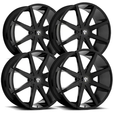 (Set-4) Dub S110 Push 22x9.5 5x112/5x5  +32mm Gloss Black Wheels Rims 22  Inch • $1688