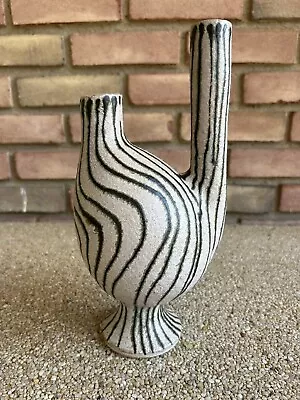 Modernist Ikebana Vase Possibly Italian Mid Century Modern Studio Pottery • $1250