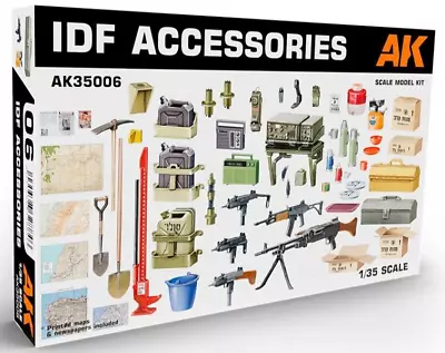 AK Interactive 1/35 IDF Accessories Israeli Israel Weapons Guns Supplies Etc • $23.99