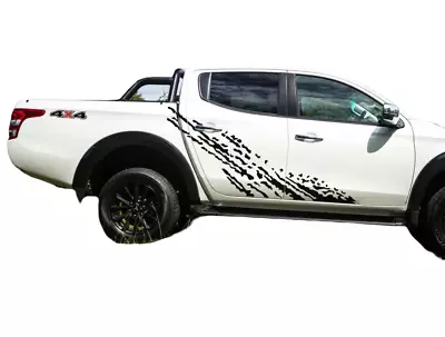 Graphic Mud Splash Car Sticker For Mitsubishi L200 Triton Trunk Side Door Decal • $66