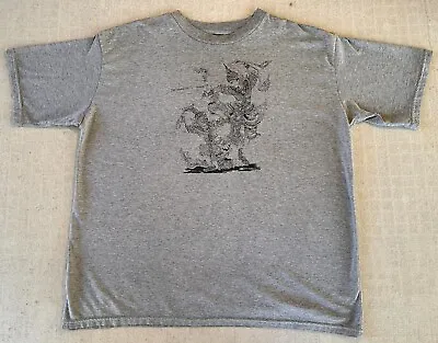 Vintage Burmese Dathagiri Yama Ramayama Heather Gray T-Shirt XL Rare HTF • $34