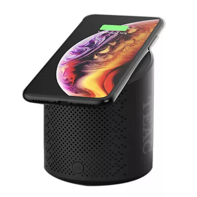 $59.95 • Buy Teac Bluetooth Oval 3W Speaker & Wireless Charger Dock For IPhone/Samsung Black