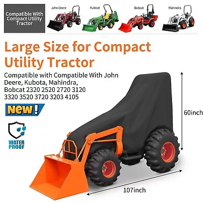 Heavy Duty Tractor Cover Waterproof For John Deere Kubota Bobcat Compact Tractor • $141.60