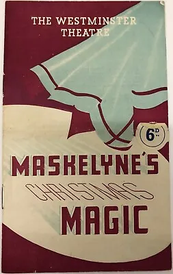 Maskelyne's Magic 1947m Westminster Theatre London • $35