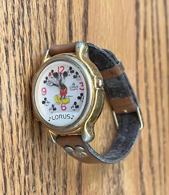 Vintage Special Edition Lorus Mickey Mouse V422-0010 Musical Watch Disney • $32.98