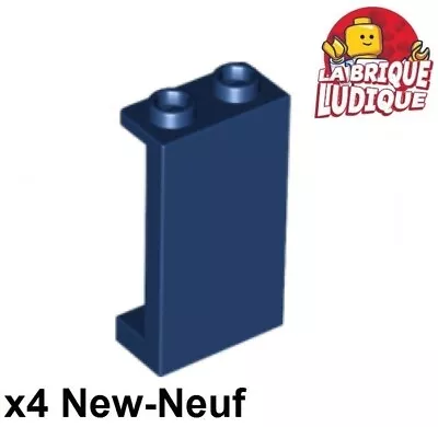 LEGO 4x Panel 1x2x3 Side Holder(H) . Studs Blue Dark / Dark Blue 87544 • $4.20