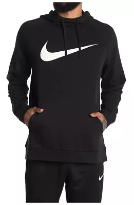 New Men’s Nike Dri-fit Pullover Training Hoodie! In Black And White! $55 Retail • $37.95