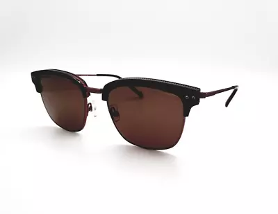 New Morel RED Parker NR19 Square Shiny Black Red 53-19-145 Sunglasses Authentic • $134