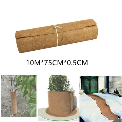 £30.98 • Buy Coconut Fibre Mat Liner Roll Flowerpot Shelter Tree Fence Cushion Grass Pad 10M