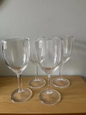 Set Of 4 Clear Acrylic Wine Glasses • £8