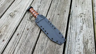 KA-BAR  DOG'S HEAD  FIGHTER 1317 Kydex Sheath Only Pancake Style (BK) • $50