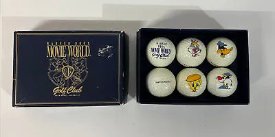Warner Bros. Movie World Golf Club 1996 Golf Ball Set - RARE - Limited - MAXFLI • $78