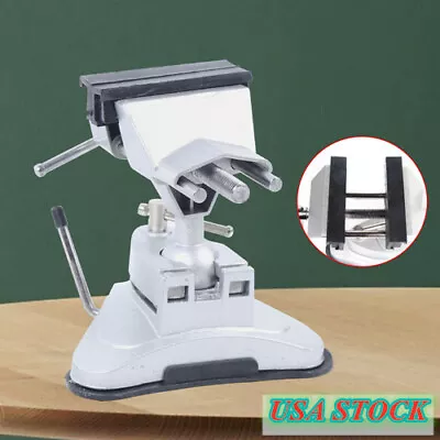 Table Top Bench Vice Vacuum Base Clamp Vise Powerful Suction 360 Rotation • $18.05