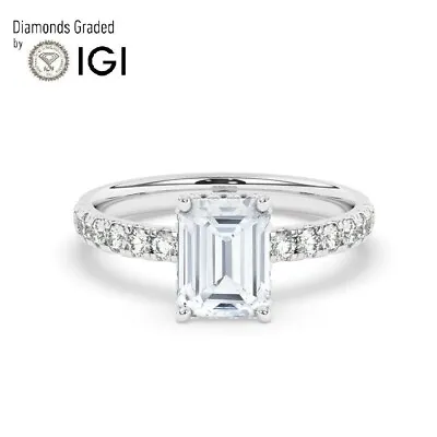 H/VS1 2.00 Carat Solitaire Lab-Grown Diamond Engagement Ring In 950 Platinum • £1428