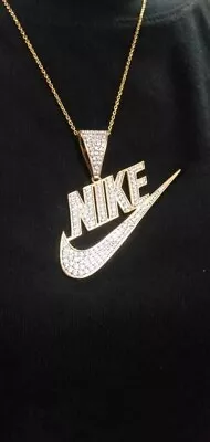 2.CT Round Lab-Created Diamond  NIKE  Pendant 14K Yellow Gold Finish • $139.99