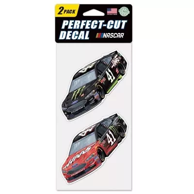 Kurt Busch 2018 Wincraft #41 Haas/Monster Energy 4x8 2pc Decal Set FREE SHIP! • $11.99