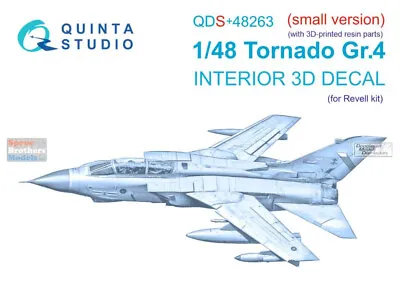 QTSQDS48263R 1:48 Quinta Studio Interior 3D Decal - Tornado GR.4 With Resin • $46.79