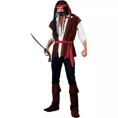 Wicked Costumes Caribbean Pirate Men's Fancy Dress Costume • £17.49