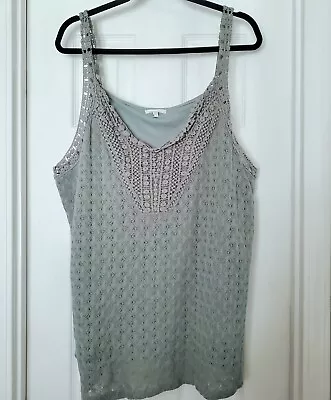 Maurices Plus Size Crochet Lined Tank 3 3X • $9.50