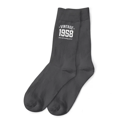 £5.95 • Buy 65th Birthday Gift Socks Present Idea Him Men 65 Keepsake Accessories Grey