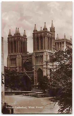 Bristol Cathedral West Front Gloucestershire - 1944 Real Photo Postcard T15 • $10.43