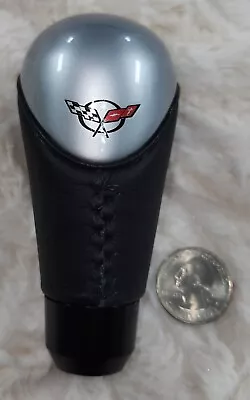 Corvette C5 Leather/Aluminum Shift Knob - Autotecnica 100150 • $88