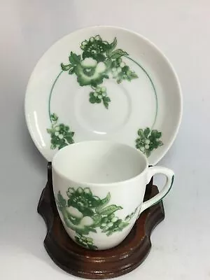 $11.69 • Buy Vintage Vista Alegre VA Portugal Tea Cup & Saucer Green Flowers Floral