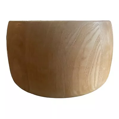 German Handarbeit Blonde Ash Wooden Salad Dough Bowl Round Primitive Handmade • $42.49