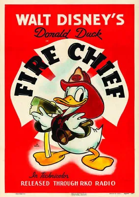 £3.75 • Buy Fire Chief Duck Metal Sign Retro Garage Office Kitchen Gift Poster X