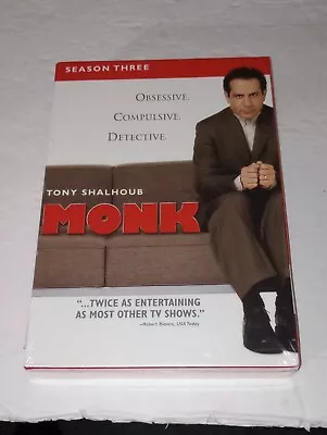 Monk - Season 3 (DVD 2005 4-Disc Set)- NEW SEALED • $2.99