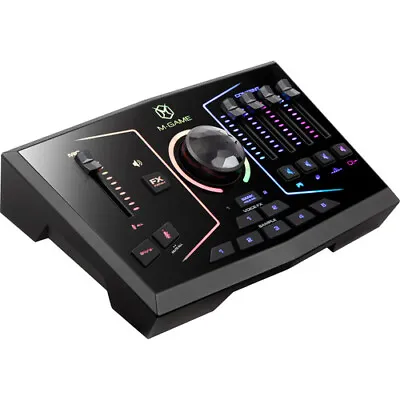 M-Game RGB Dual USB Audio Interface Mixer - Streaming & Gaming XLR Mic Optical • $139.90