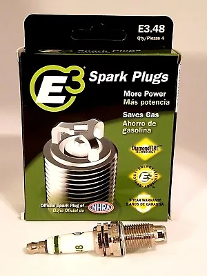 E3.48 E3 Premium Automotive Spark Plugs - 4 SPARK PLUGS • $26.99