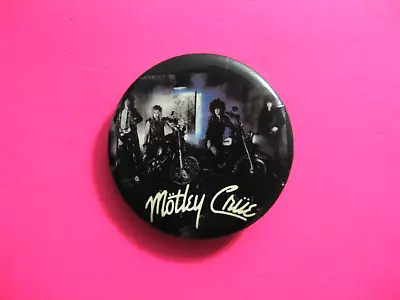 Motley Crue Official 1985 Vintage Button Badge Pin Us Made  30 • $14.95