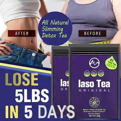 Laso Tea Original Lose WeightSlimming Detox Metabolism Booster28 Tea Bags • $10