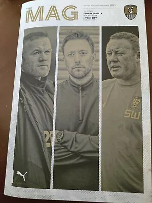 Notts County V York City Pre Season Friendly 2021/22 Mint Condition  • £0.99