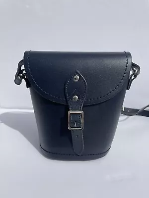 Zatchels Navy Blue Barrel Bag Shoulder Crossbody NEW! RRP £60 • £22