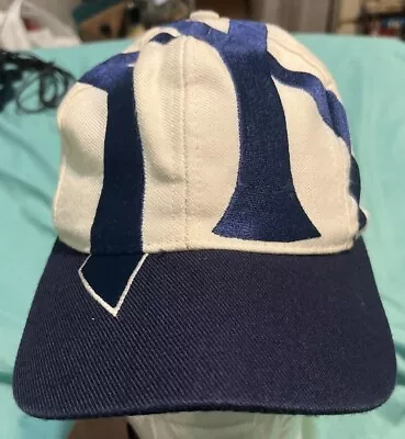 Vtg The Game New York Yankees Blue White Snapback Hat Big Logo EUC Read Rare • $429.99