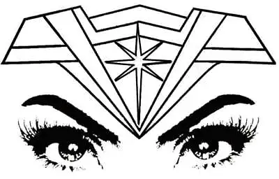 Vinyl Decal Car Truck Sticker - DC Wonder Woman Eyes You Pick Size & Color • $10